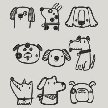 Dog Face 001 デザイン